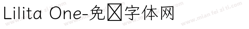 Lilita One字体转换